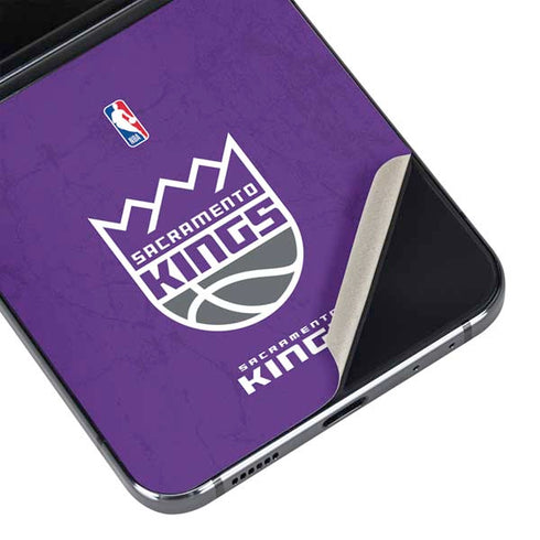 NBA Sacramento Kings Distressed Galaxy Z Flip5 5G Skin